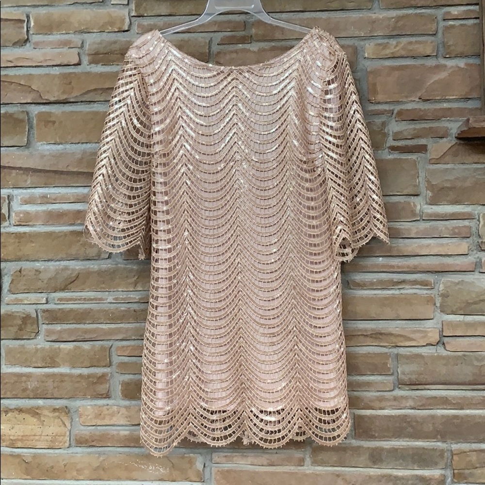 Scalloped Sequence Dress - image 1